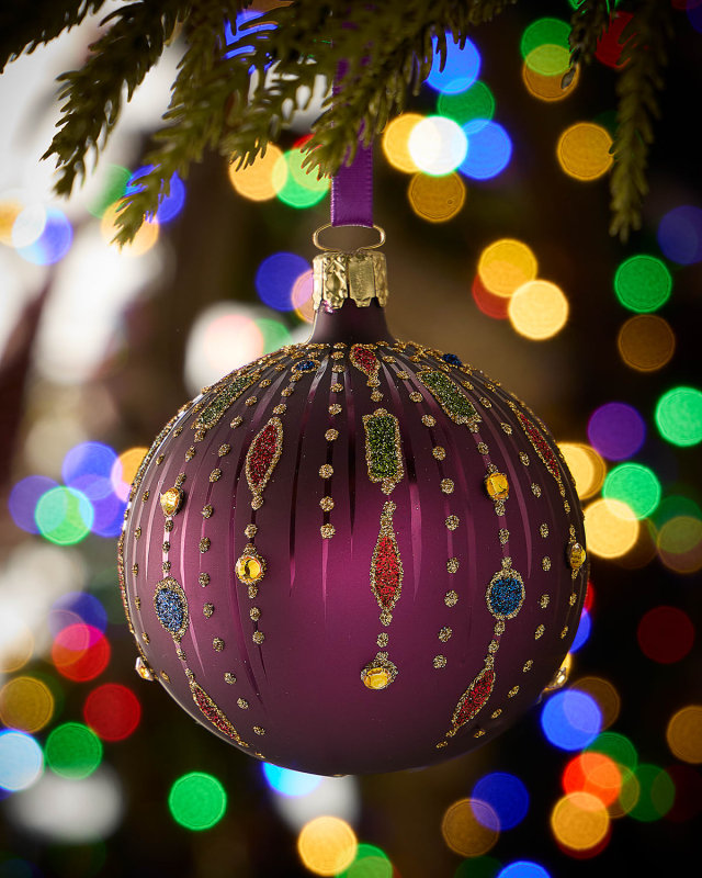 Mystic Twilight Glass Ornament